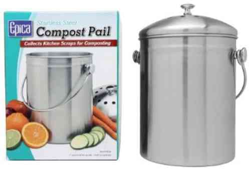 Epica Stainless Steel Compost Bin